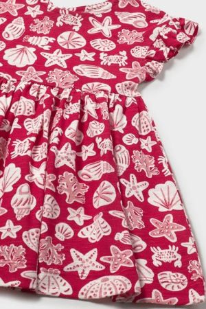 Mayoral Yazlık Kız Bebek Desenli Elbise Kırmızı - Thumbnail