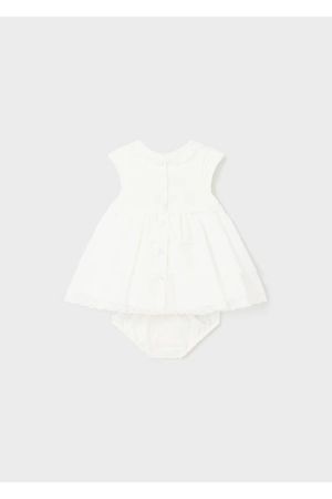 Mayoral Yazlık Kız Bebek Elbise Beyaz - Thumbnail