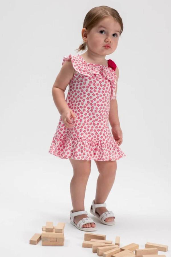 Mayoral Yazlık Kız Bebek Elbise Kırmızı