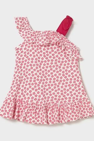 Mayoral Yazlık Kız Bebek Elbise Kırmızı - Thumbnail