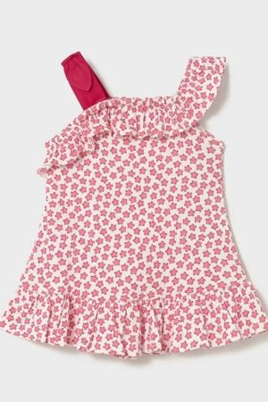 Mayoral Yazlık Kız Bebek Elbise Kırmızı - Thumbnail