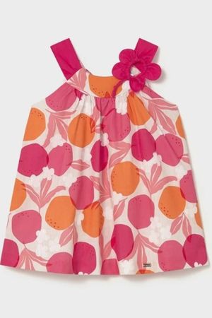 Mayoral Yazlık Kız Bebek Elbise Koyu Pembe - Thumbnail