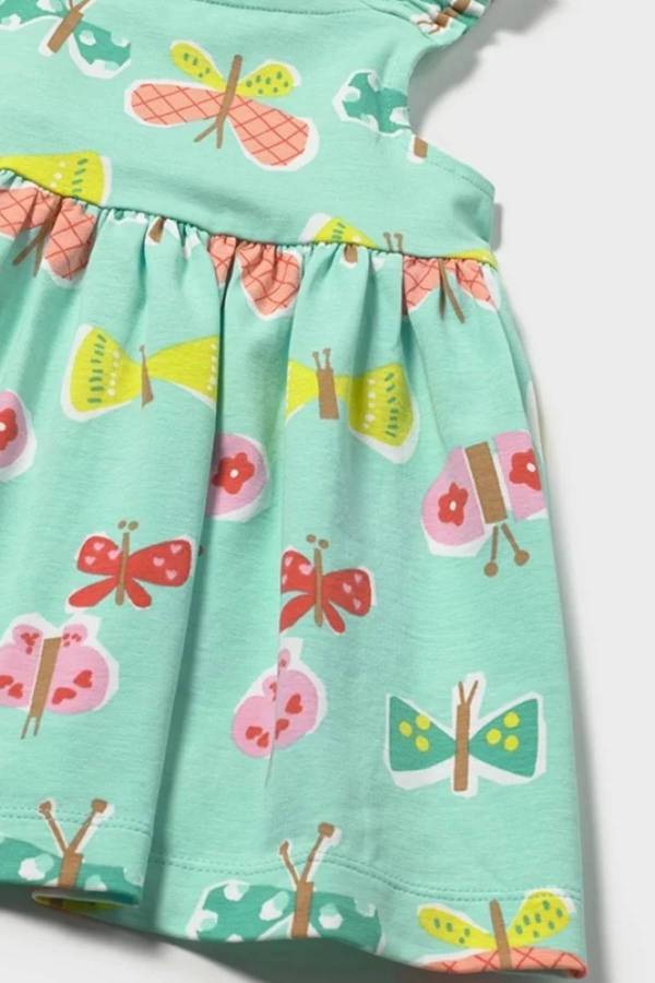 Mayoral Yazlık Kız Bebek Elbise Mavi