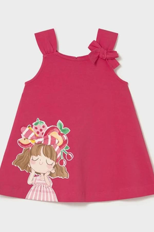 Mayoral Yazlık Kız Bebek Elbise Pembe