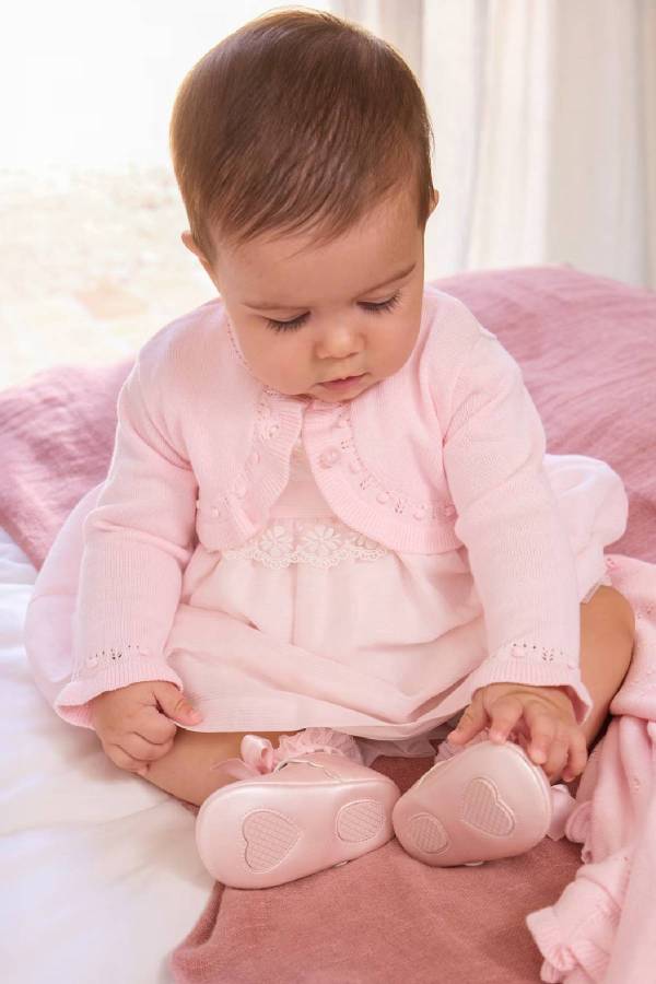 Mayoral Yazlık Kız Bebek Hırka Pembe