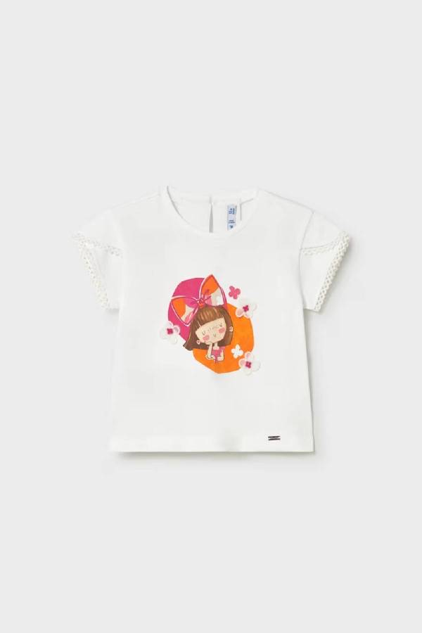 Mayoral Yazlık Kız Bebek Kısa Kol Basic T-shrit