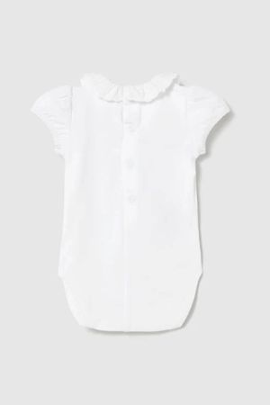 Mayoral Yazlık Kız Bebek Kısa Kol Body Beyaz - Thumbnail