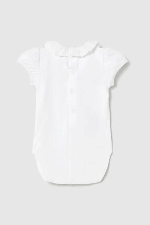 Mayoral Yazlık Kız Bebek Kısa Kol Body Beyaz