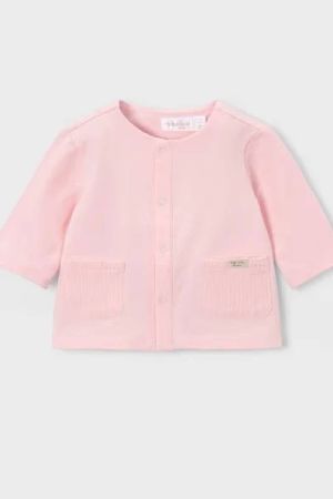Mayoral - Mayoral Yazlık Kız Bebek Penye Ceket Pembe