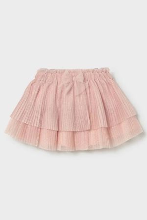 Mayoral Yazlık Kız Bebek Pileli Tül Etek Pembe - Thumbnail