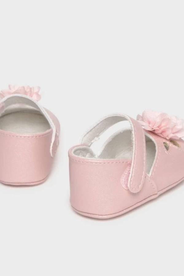 Mayoral Yazlık Kız Bebek Seramoni Patik Pembe Çicek
