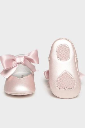 Mayoral Yazlık Kız Bebek Seramoni Patik Pembe - Thumbnail