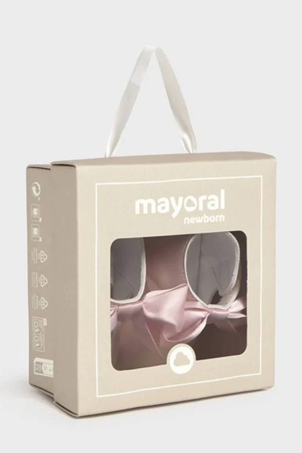 Mayoral Yazlık Kız Bebek Seramoni Patik Pembe