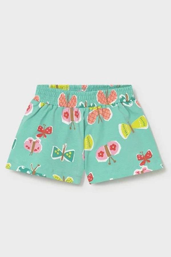 Mayoral Yazlık Kız Bebek Şort Turkuaz