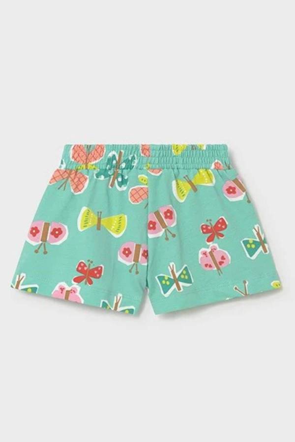 Mayoral Yazlık Kız Bebek Şort Turkuaz