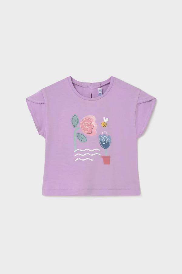 Mayoral Yazlık Kız Bebek T-shrit Lila