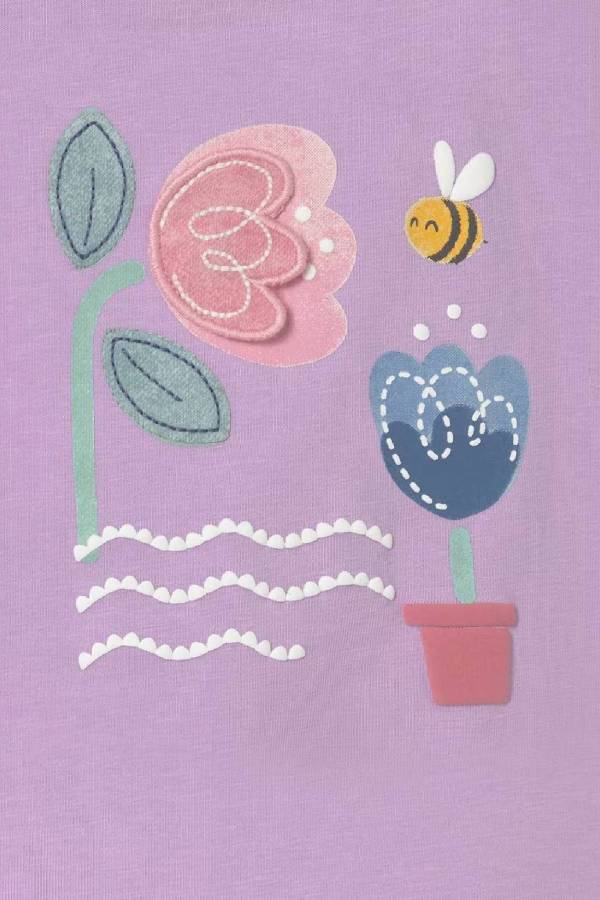 Mayoral Yazlık Kız Bebek T-shrit Lila