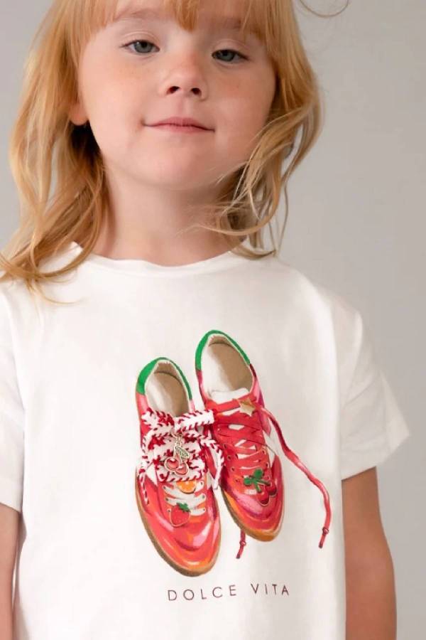 Mayoral Yazlık Kız Bluz Kısa Tayt 2'li Set Turuncu