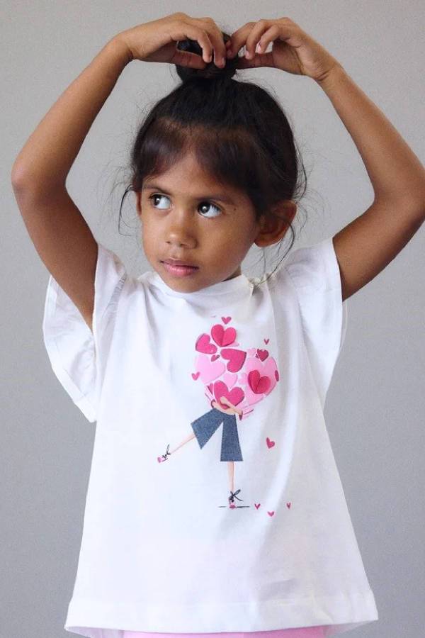 Mayoral Yazlık Kız Bluz Tayt 3'lü Set Pembe