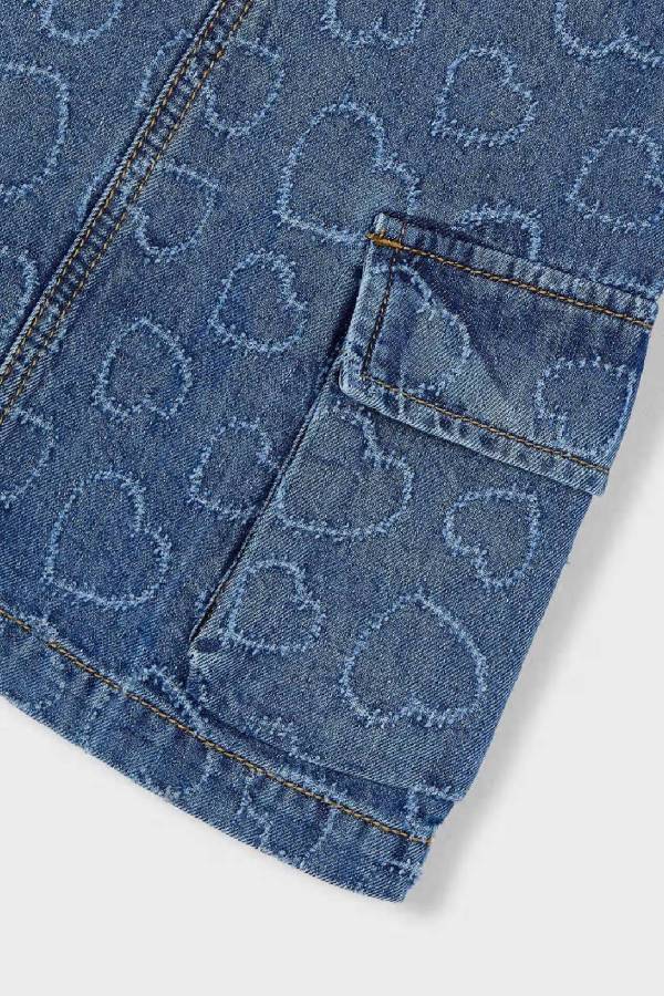 Mayoral Yazlık Kız Çocuk Denim Kot Elbise