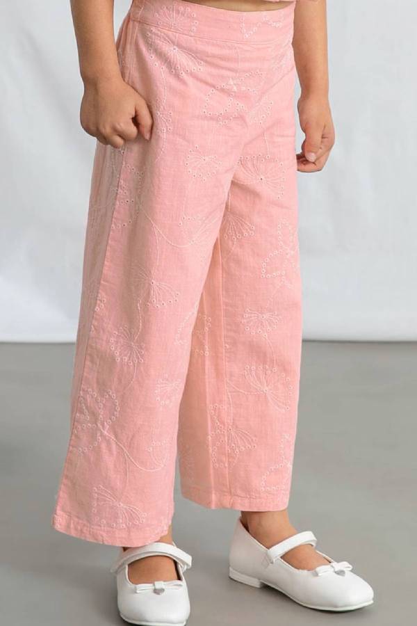Mayoral Yazlık Kız Çocuk Keten Pantolon Crop Takım