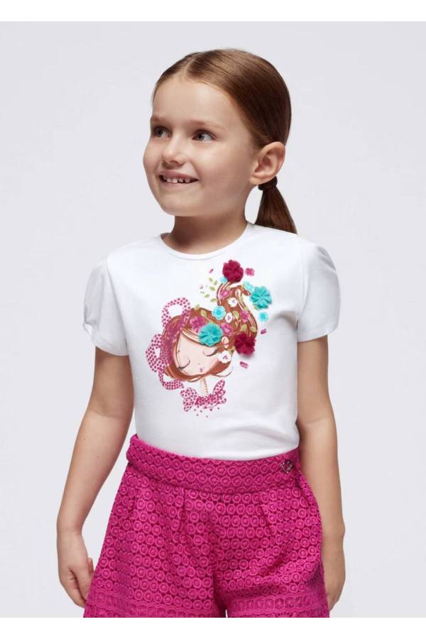 Mayoral Yazlık Kız Çocuk Kısa Kol T-shirt