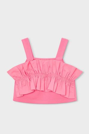Mayoral Yazlık Kız Çocuk Pembe Crop - Thumbnail