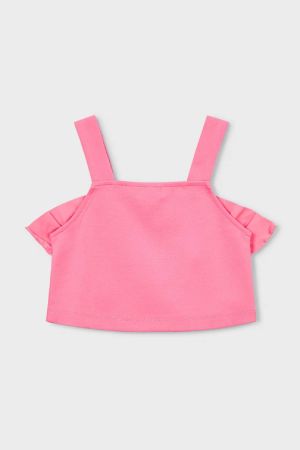 Mayoral Yazlık Kız Çocuk Pembe Crop - Thumbnail
