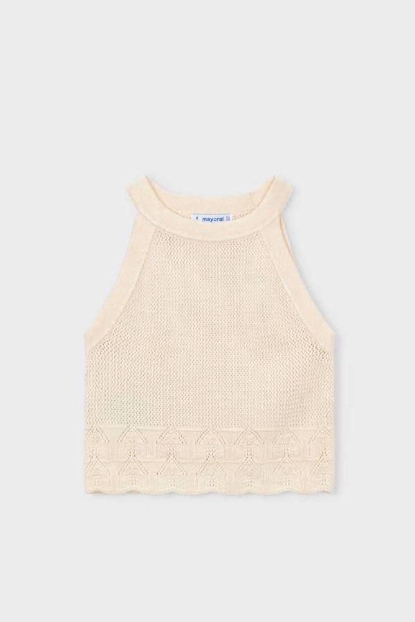 Mayoral Yazlık Kız Çocuk Triko Örme Crop