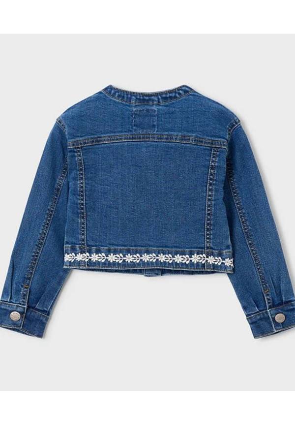 Mayoral Yazlık Kız Denim Ceket Lacivert