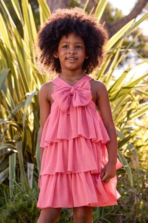 Mayoral - Mayoral Yazlık Kız Elbise Pembe