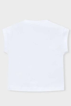 Mayoral Yazlık Kız Kısa Kol Figürlü T-shirt - Thumbnail