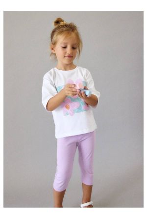 Mayoral Yazlık Kız Kısa Kol T-shirt Ekru - Thumbnail