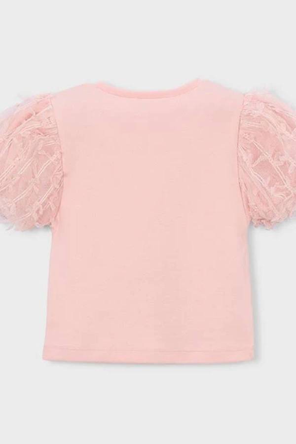 Mayoral Yazlık Kız Kısa Kol T-shirt Pembe