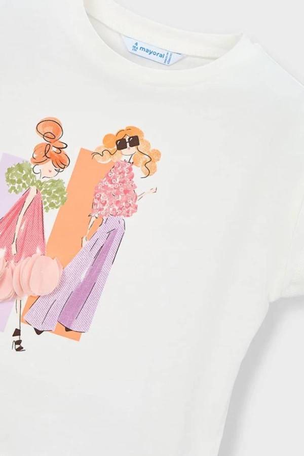 Mayoral Yazlık Kız Kısa Kol T-shirt Renkli