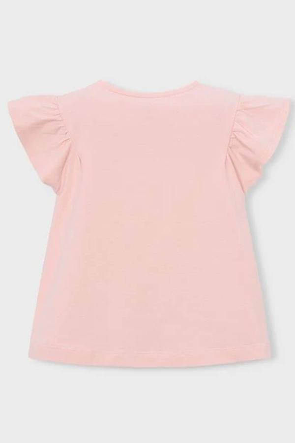 Mayoral Yazlık Kız Kısa Kol T-shirt Somon