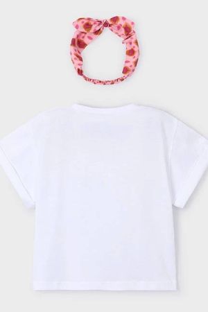 Mayoral Yazlık Kız Kısa Kol T-shirt - Thumbnail