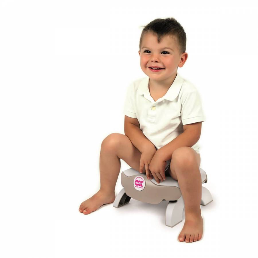 OkBaby Roady Katlanabilir Oturak ve Klozet Adaptörü & Disposable Bez Seti 10'lu / Gri