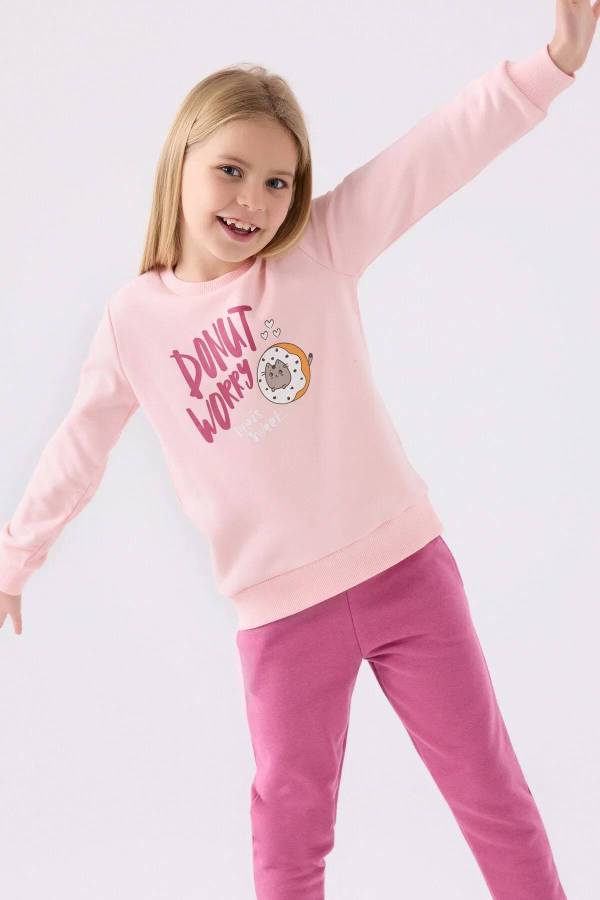 Rolypoly Kız Çocuk Pembe Eşofman Takımı