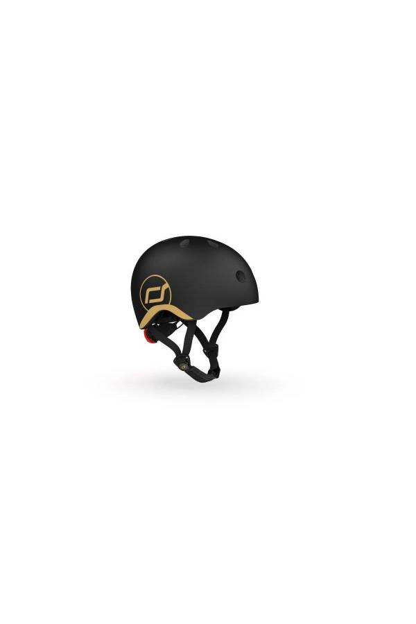 Scoot and Ride Helmet Bebek Kaskı XXS-S Black&Gold