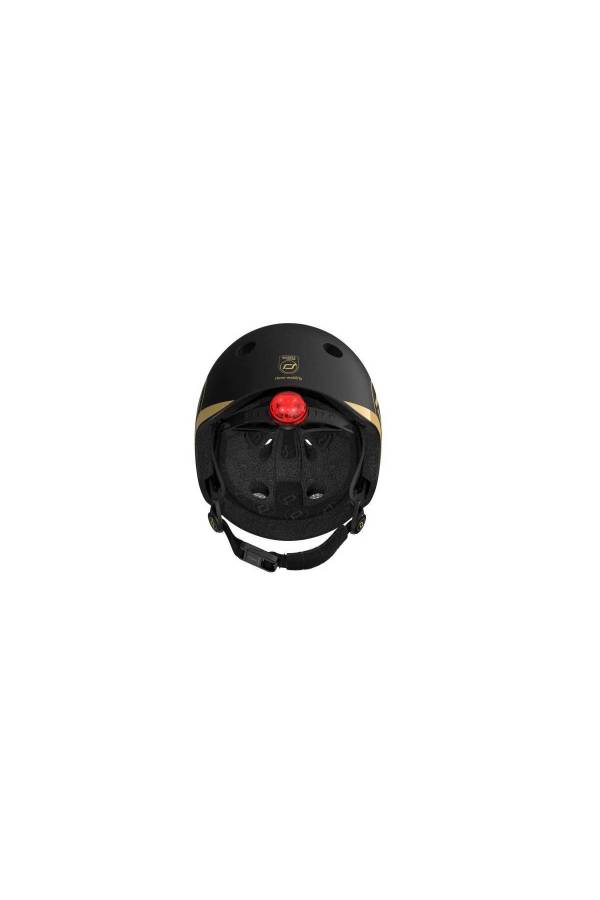 Scoot and Ride Helmet Bebek Kaskı XXS-S Black&Gold