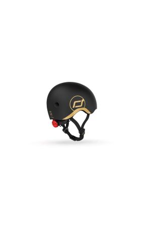Scoot and Ride Helmet Çocuk Kaskı S-M Black&Gold - Thumbnail