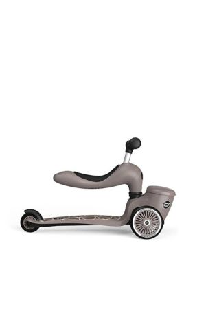 Scoot And Ride Highwaykick 1 Brown Lines Lifestyle Çocuk Oturaklı Scooter - Thumbnail