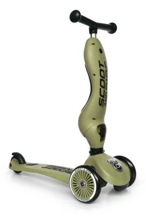 Scoot and Ride Highwaykick 1 Oturaklı Çocuk Scooter Olive - Thumbnail