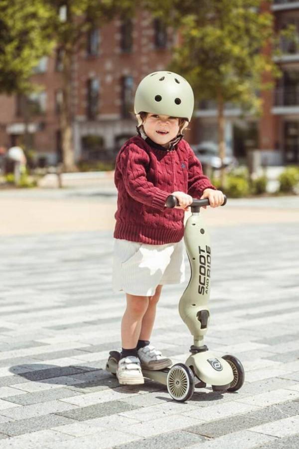 Scoot and Ride Highwaykick 1 Oturaklı Çocuk Scooter Olive