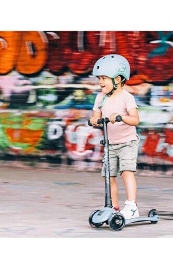 Scoot And Ride Highwaykick 3 LED Tekerlekli Mavi Çocuk Scooter