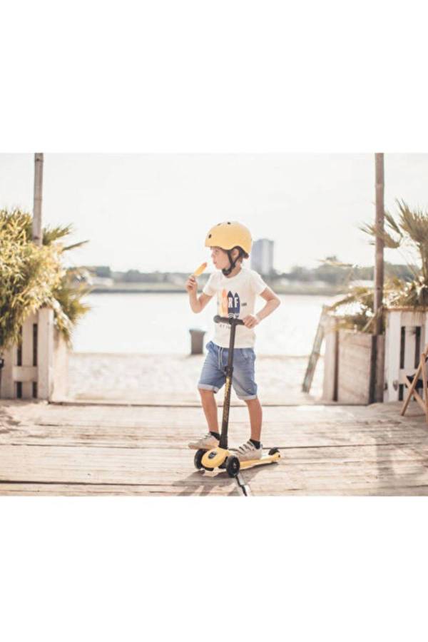 Scoot And Ride Highwaykick 3 LED Tekerlekli Sarı Çocuk Scooter