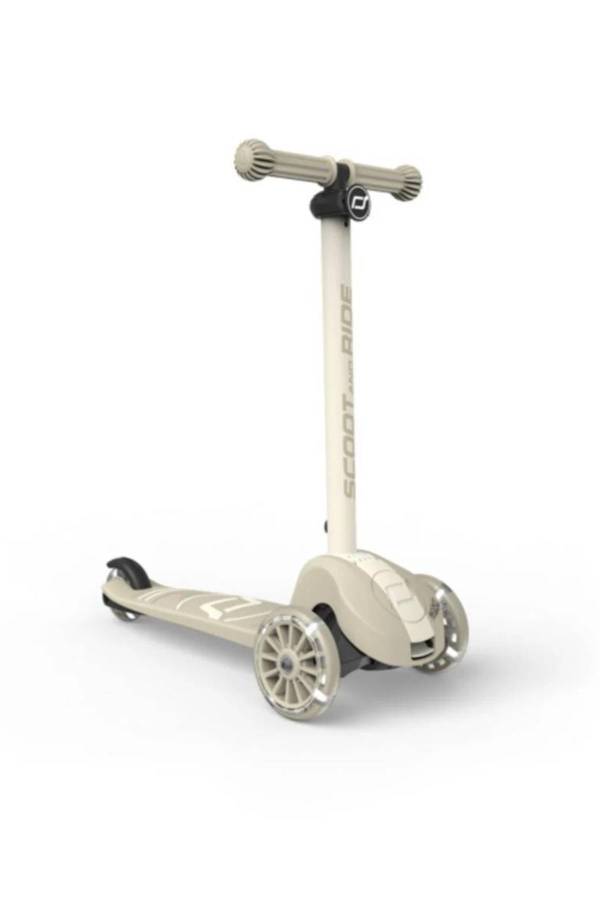Scoot and Ride Highwaykick 3S Çocuk Scooterı, Ash - LED Tekerlekli, Katlanabilir ve Ayarlanabilir