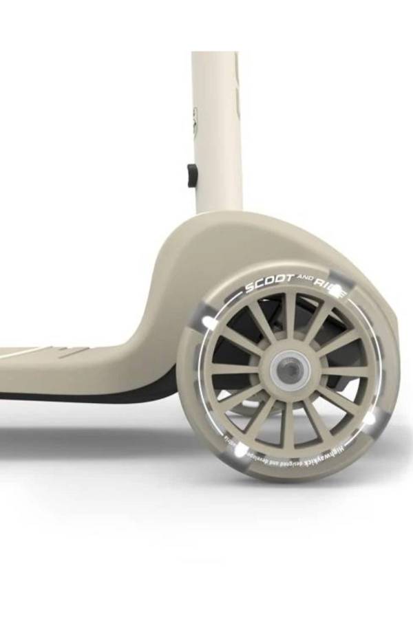 Scoot and Ride Highwaykick 3S Çocuk Scooterı, Ash - LED Tekerlekli, Katlanabilir ve Ayarlanabilir