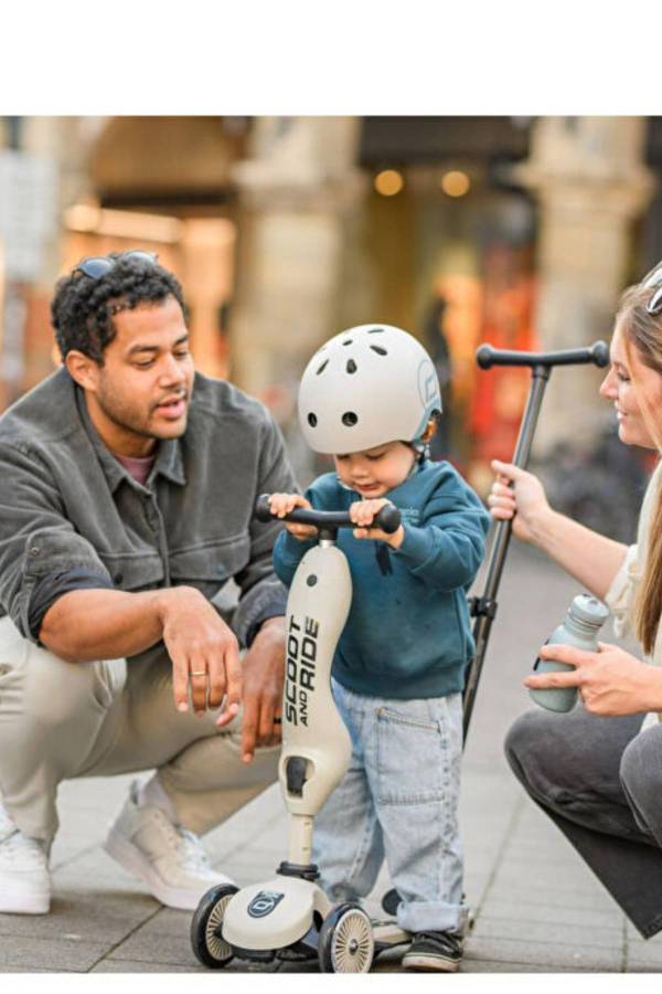 Scoot And Ride Push and Go Ash Açık Gri Ebeveyn Kontrollü Çocuk Scooter
